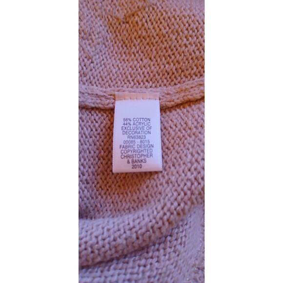 Christopher & Banks Limited Edition 2010 Hand Embroidered Sequin Cardigan Beige - Picture 6 of 7